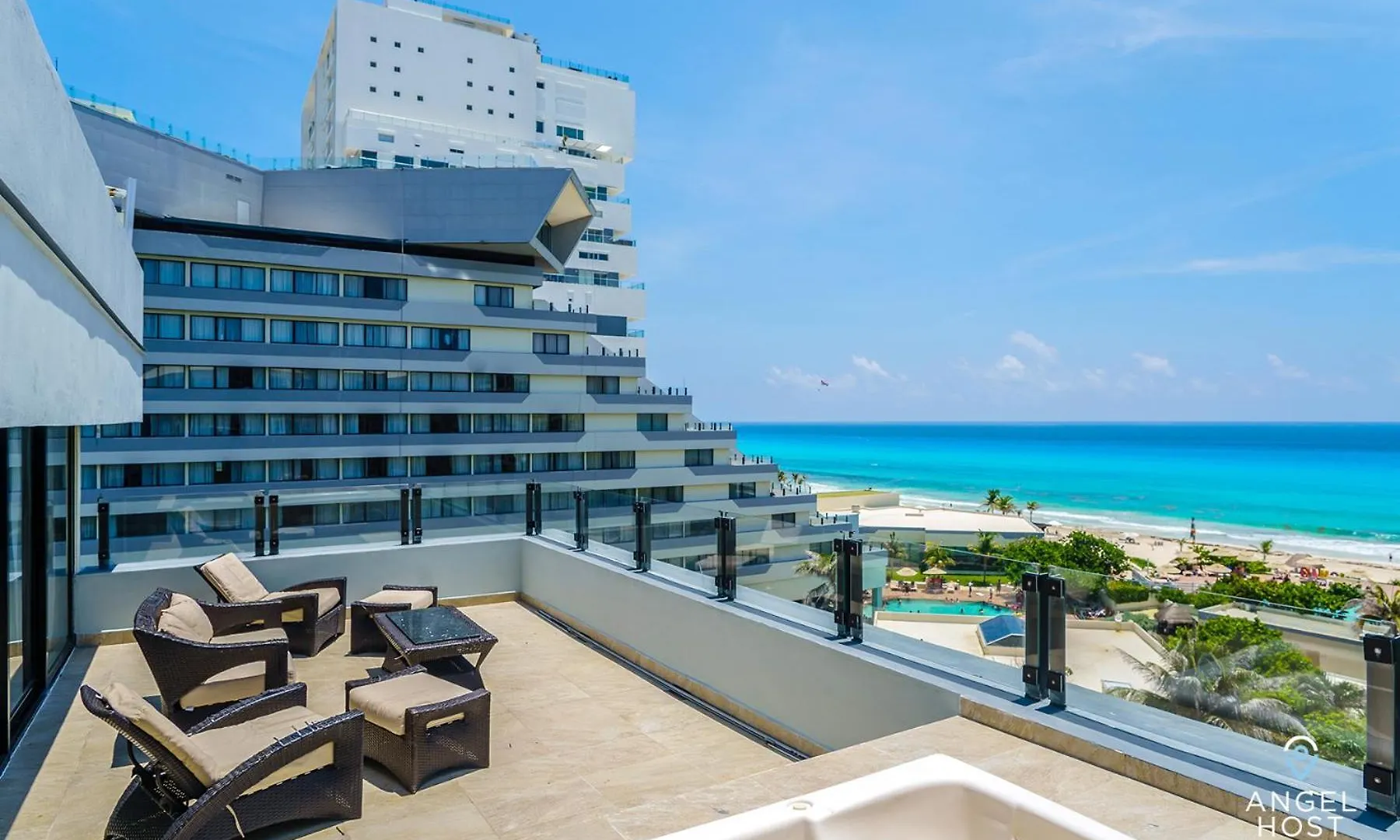 別荘 Fabulous Oceanview Suite Access To Beach & Pools カンクン メキシコ